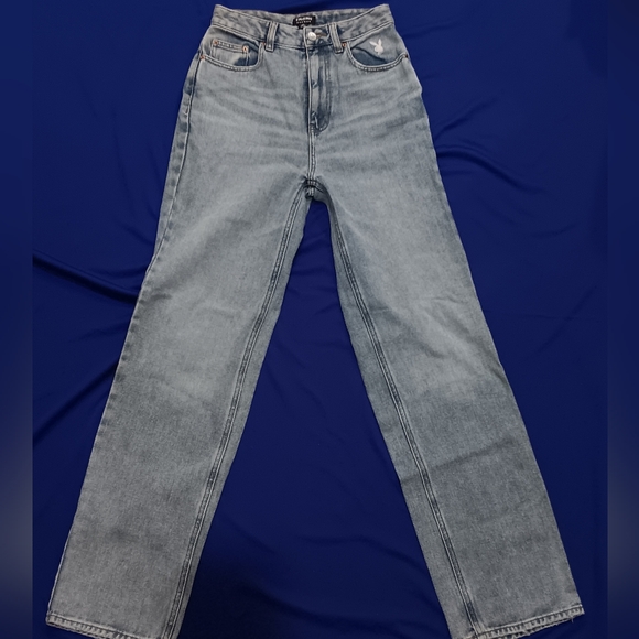 PLAYBOY Light Blue High Rise Women's Jeans - Picture 1 of 5